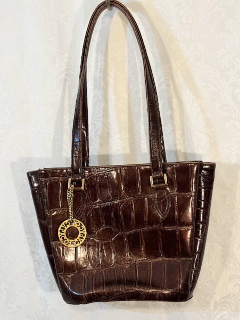 Capacci leather embossed purse